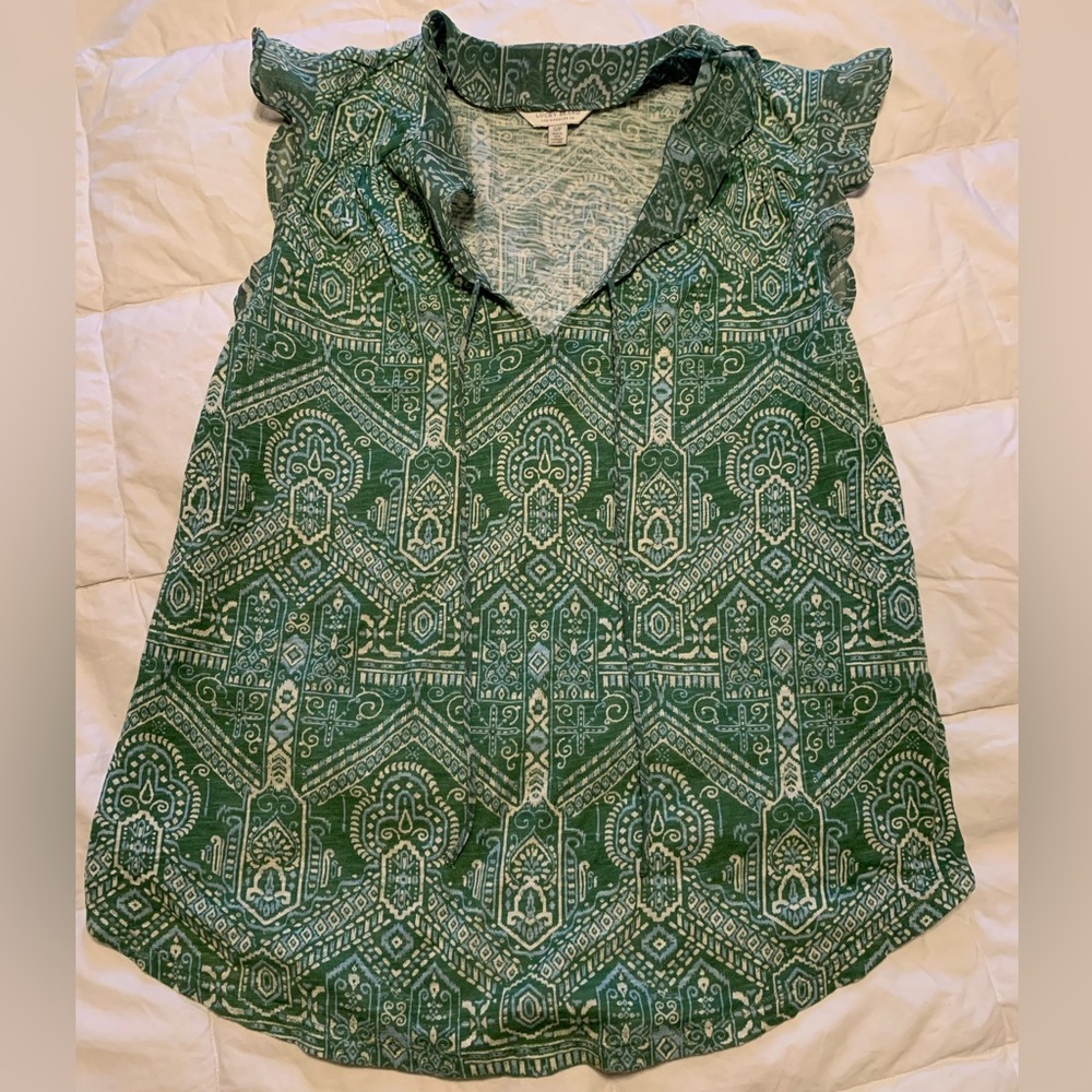 Lucky Brand Blouse - Small - Green - EUC